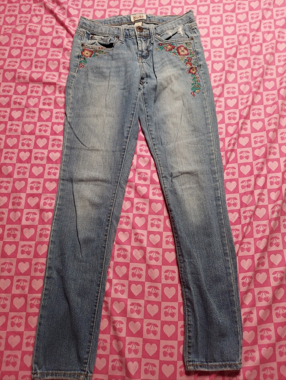 Y2K Floral Mudd Blue Jean's